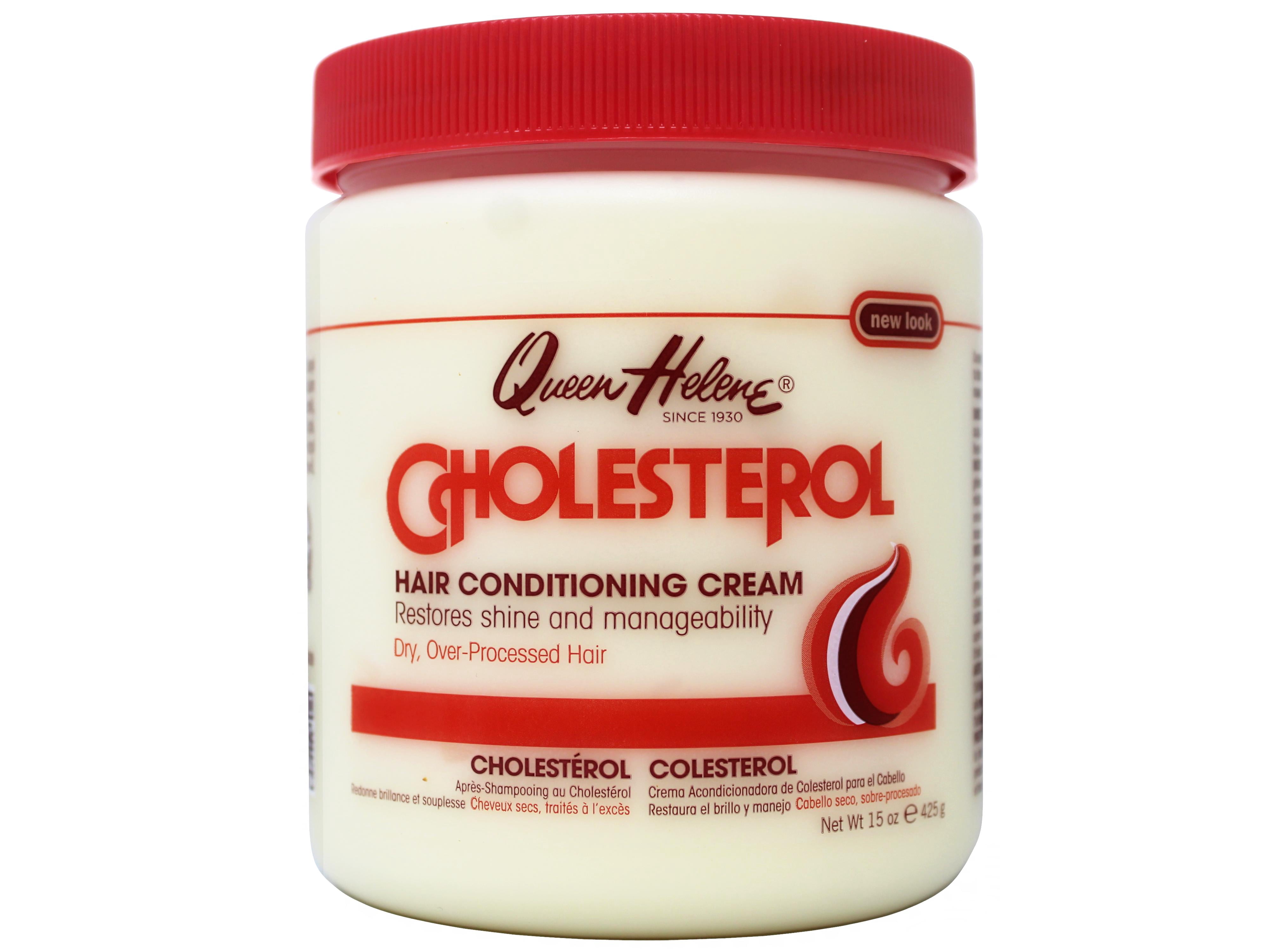 6 Pack - Queen Helene Cholesterol Cream, Deep Conditioning Hair Treatment, for Dry, Over-Processed Hair, 15 oz