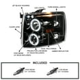 thumbnail image 4 of Spec-D Tuning Jet Black LED Projector Headlights Compatible with 2007-2013 Chevy Silverado 1500, 2007-2014 Chevy Silverado 2500HD/3500HD, Left + Right Pair Headlamps Assembly, 4 of 6