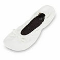 thumbnail image 2 of Shoes8teen Women's Foldable Portable Travel Ballet Flat Shoes  SH-18 White 7/8, 2 of 2