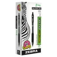thumbnail image 2 of Zebra Z-Grip Ballpoint Pen, Retractable, Medium 1 mm, Black Ink, Clear/Black Barrel, 12/Pack, Each, 2 of 3