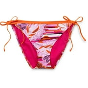 Juniors Print String Bikini Bottom