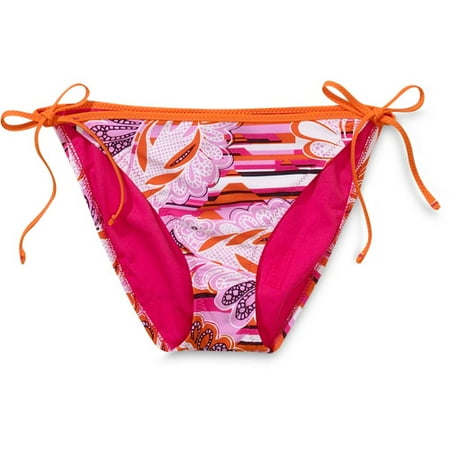 Juniors Print String Bikini Bottom