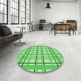 thumbnail image 4 of Ahgly Company Tapis d'Intérieur Lavable en Machine Carré Vert, 3 Pieds Carré, 4 of 7