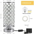 thumbnail image 5 of Desk Nightstand Lamp for Bedroom, Girls Room, Office Dorm in Clear Crystal Shade, 5 of 5
