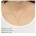 thumbnail image 5 of K-KED Pt950 Pure Platinum 950 Chain Necklace For Women 0.9mm/1.2mm/1.7mm Rolo Chain-42cm/16.5inch-1.2mm 2.3-2.5g, 5 of 9