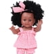 thumbnail image 2 of Simulación Black Full Esmalte Baby Doll Cute Soft Realista Girl Play House Doll Ndcxsfigh libre de BPA, 2 of 8