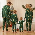 thumbnail image 4 of Nibbcoa Family Matching Christmas Pajamas Set Tree and Letter Print Holiday Pajamas Sleepwear, 4 of 9