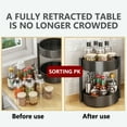 thumbnail image 4 of Clearance! Turntable 13 Tier Kitchen Inch Organizer (Black) Turntable Rack Multifunctional Storage 2 Storage Rack Rack Black, 4 of 9