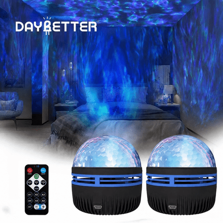 DAYBETTER 2Pack Star Projector,Remote and Music Sync Night Light for Kids ,Best Gifts Galaxy Projector for Bedroom Christmas Decor