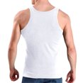 thumbnail image 4 of USNSM Men's Summer Solid Color Sleeveless Base Sports Fitness Round-Neck Tank Top Outdoor Soft Breathable Comfortable Tank Shirt White XL, 4 of 6