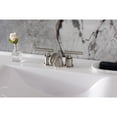 thumbnail image 2 of Kingston Brass KB8958CML Manhattan Mini-Widespread Bathroom Faucet with Pop-Up Drain, Brushed Nickel, 2 of 7