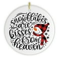 thumbnail image 3 of Snowflakes are Kisses from Heaven Christmas Ornament, 3 of 3