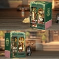 thumbnail image 4 of Miniature Wizardi Roombox Kit - Owl Bookstore Dollhouse Kit, 4 of 5