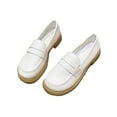 thumbnail image 2 of Lufly British Style Moccasin Shoes Flat Heel Round Head Shoes College Style Single Shoes Non-slip Comfortable Soft Sole Ladies Single Shoes Moccasin Shoes, 2 of 7