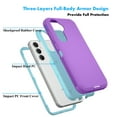 thumbnail image 3 of Njjex for Samsung Galaxy S23 FE 5G 1102-4939-PU Shockproof Rugged Bumper Cell Phone Case, Purple, 3 of 7