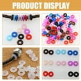 thumbnail image 5 of Raindrops Jewelry Findings 100Pack O-Shaped Stopper Rings Rubber Transparent, 5 of 8