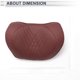 thumbnail image 5 of Almohada para reposacabezas de automóvil Unique Bargains, soporte para cuello ergonómico y cómodo, cuero Nappa, espuma de memoria, ancho ajustable, rojo, 1 pieza para conducción y viajes, 5 of 7