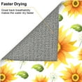 thumbnail image 6 of YFYANG Absorbent Dish Drying Mat for Kitchen, Reusable Sunflower Floral Graffiti Microfiber Dish Mat, 16 x 18 inch, 6 of 9