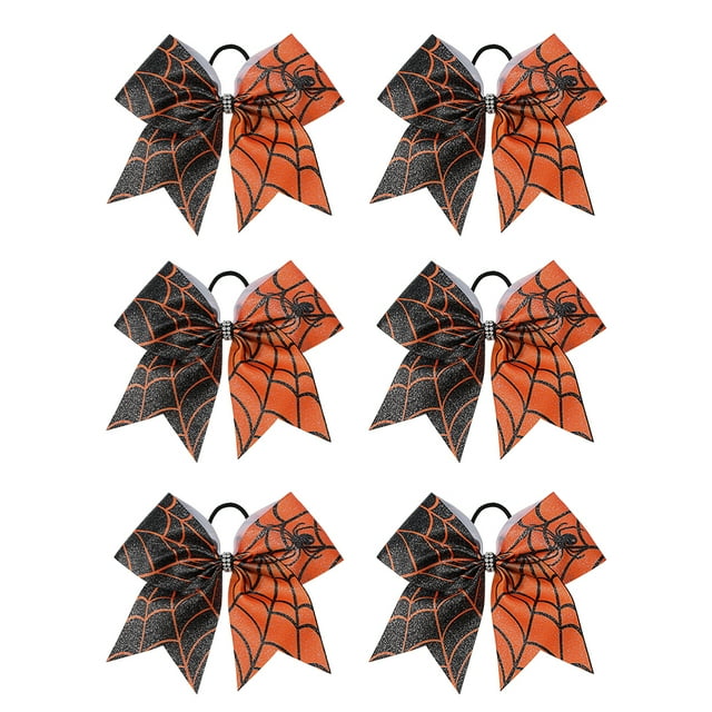 Shisuyan Attaches pour Cheveux Polyester Orange 6 Pcs 7.5X7In
