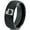Black Dome Tungsten, variant on Tungsten Utah The Beehive State Heart Band Ring 8mm Men Women Comfort Fit Black Step Bevel Edge Brushed Polished