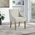 thumbnail image 2 of Monarch Dining Chair in Cream Fabric with Medium Espresso Wood Legs, 2 of 7