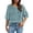 a-389Light Blue87, variant on Womens Square Neck Three Quarter Puff Sleeve Floral Embroidered Blouse For Summer Daily Wear Vacation Outings Bohemian Everyday Outings Light Green M