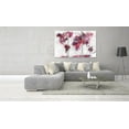 thumbnail image 2 of Tiptophomedecor Stretched Canvas World Map Art - World Map: Red Watercolors - Stretched & Framed Ready To Hang Art, 2 of 3
