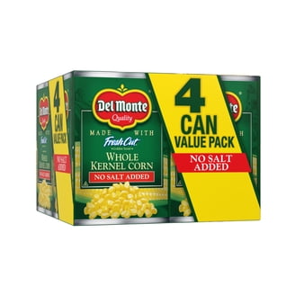 24 pack) Del Monte No Salt Added Golden Sweet Whole Kernel Corn