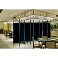 thumbnail image 2 of Legacy Decor Fabric Metal 8 Panel Room Divider, 71" Tall, Black Color, 2 of 2