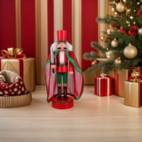 LOLIPPYY Multi-Color Lighted Nutcracker Soldier Figurine Set - Tabletop Christmas Decoration, 1 Piece
