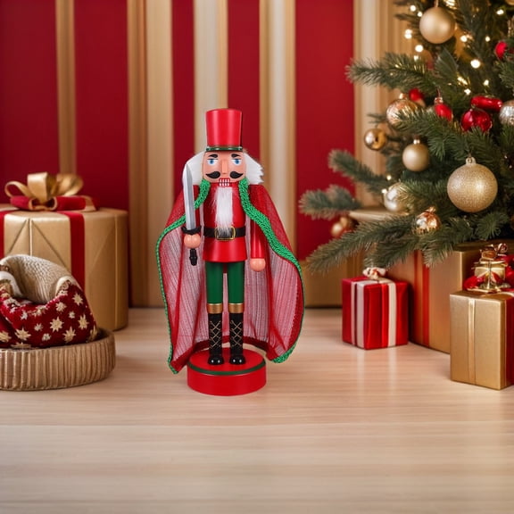 LOLIPPYY Multi-Color Lighted Nutcracker Soldier Figurine Set - Tabletop Christmas Decoration, 1 Piece