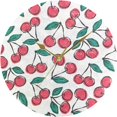 thumbnail image 5 of Dreamtimes Round Digital Clock Cartoon Red Cherry Creative Decorative Quiet Not Ticking Clock,Bedroom Living Room Bathroom Kitchen Office Wall Ornament, 10In, 5 of 7