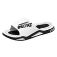 thumbnail image 6 of Pillow Slippers for Women and Men Home Slip on Shower Sandals Shoes Cushioned Thick Sole Lightweight Summer Slides White Size 9, 6 of 6
