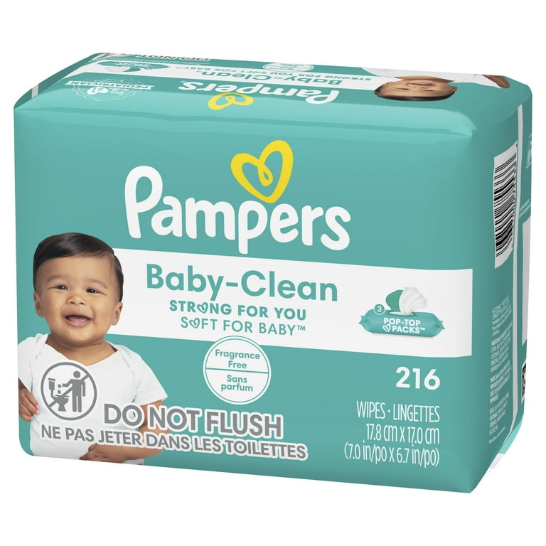 Pampers Sensitive Baby Wipes, Complete Clean Fragrance Free, 3X