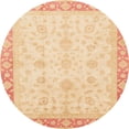 thumbnail image 1 of Ahgly Company Indoor Round Abstract Brown Gold Abstract Area Rugs, 8' Round, 1 of 6