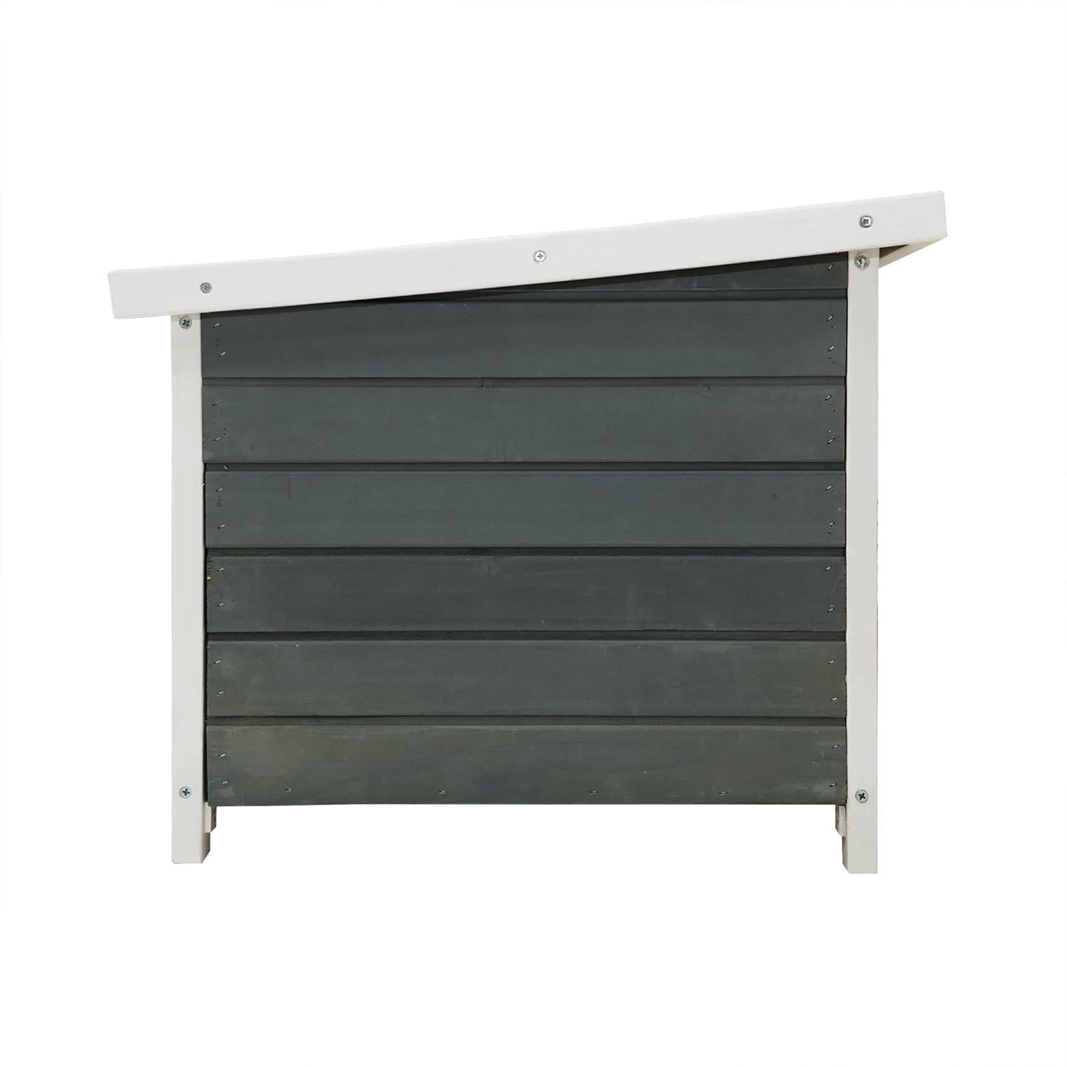 Pefilos 20" Bunny Hutch with Ramp, Outdoor Pet Hutch Wooden House for Bunny, Raised Weatherproof Bunny Home Enclosure Shelter, Gray Pefilos 20" Bunny Hutch with Ramp, Outdoor Pet Hutch Wooden House for Bunny, Raised Weatherproof Bunny Home Enclosure Shelter, Gray