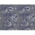 thumbnail image 2 of Zelouf Paloma Metallic Lurex Flower On Organza  , Sewing, DIY, Crafts Fabric by the Yard, Navy/silver, 20 Yard, 2 of 2