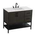 thumbnail image 6 of Elegant Kitchen and Bath 42 inch Single Bathroom Vanity in Mocha Brown, 6 of 10