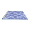 thumbnail image 2 of Ahgly Company Machine Washable Indoor Round Abstract Blue Contemporary Area Rugs, 6' Round, 2 of 4