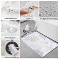 thumbnail image 6 of Sage Green Purple Coral Coastal Bath Mat 3 Piece Bathroom Rug Set, Nautical Starfish Beach Non Slip Bath Rug Contour Mat and Toilet Lid Cover, Absorbent Shower Mats Soft Bath Rugs and Mats Sets, 6 of 8
