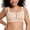 Beige, variant on Full Coverage Wirefree Bras for Women Unlined Plus Size Lace Minimizer Bralette, White 44G