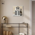 thumbnail image 3 of Black and White Striped Glam Canvas Fashion Art Prints by Art Remedy, White Frame, 20 x 20, 3 of 7