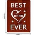 thumbnail image 4 of Tarjeta de felicitación "La mejor mamá del mundo" con diseño de corazón hueco en madera MDF y palabras escritas a mano con sobre para el cumpleaños de mamá y el Día de la Madre., 4 of 6