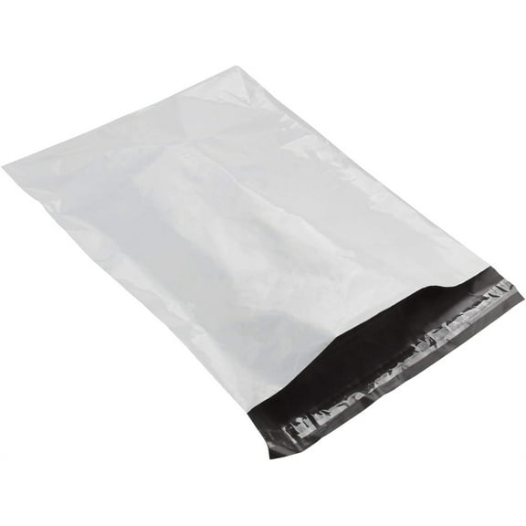 100 Pack Poly Mailers Shipping Bags,19.7X13.78In Self Sealing Envelopes Boutique Custom Bags,White Durability Shipping Protected Bags