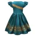 thumbnail image 4 of Girls Flutter Sleeve Casual Dresses Princess Costume Kids Cartoon Dress, 4 of 6