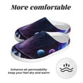 thumbnail image 6 of KLL Feathered Wolf Pattern Adult Unisex Cozy Slippers,Fuzzy Slip-on Slippers TPR Sole Slippers Comfort Plush Home Footwear for Indoor & Outdoor-46/47, 6 of 7