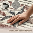 thumbnail image 6 of ODIKA 8'x10' Washable Area Rug July Vintage Door Inspired Doormat Featuring Weathered Panels for Living Room, Under Sectional, Family , Durable, Non-Slip, 6 of 7