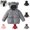 Gray, variant on YOUYEDIAN Kids Hooded Puffer Jacket Winter Zipper Quilted Padded Down Jacket Warm Windbreaker Long Sleeve Coat