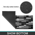 thumbnail image 7 of Grey Black Geometric Kitchen Rugs and Mats Sets Of 2,Kitchen Decoration Rugs,Rubber Backing Non-Slip Floor Mat for Sink Washable Waterproof Laundry Room Runner Rugs, 7 of 7