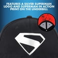 thumbnail image 3 of Gorra de béisbol DC Comics Superman Snapback negra para adulto, 3 of 6
